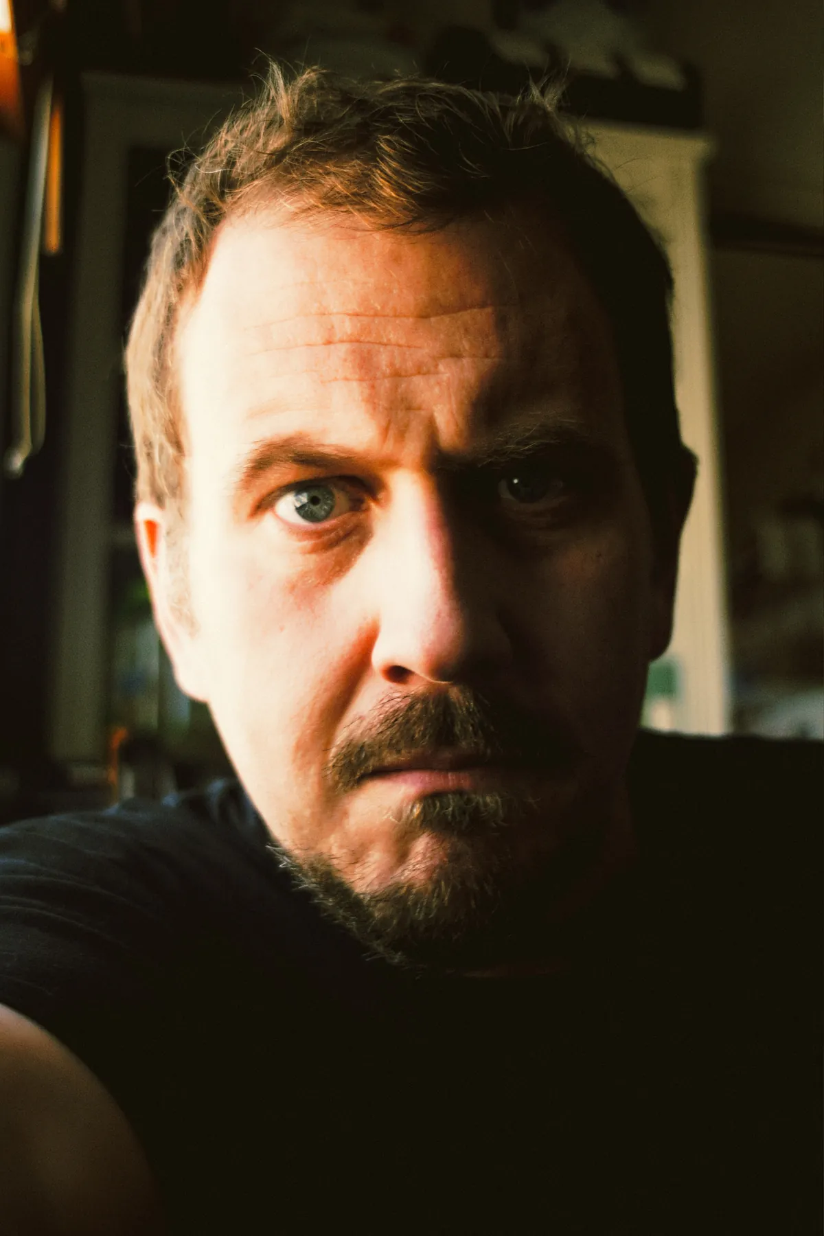 Matt Moeller in a dramatic self-portrait